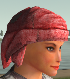 Red peasant wool cap