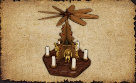 December 2022 Festive Light of the Gods (Candelabra) As if by magic the center part starts to move. Certainly a sign of the gods!