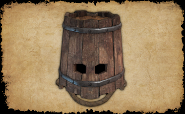 January 2023 Bucket Helm (Great Helm) fashionable and functional, with a solid metal liner for superior protection and blocking out the smells imbibed by its previous uses!