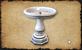 2024 Small Round Fountain (Stone Fountain) A small round water feature carved from the finest of marble.