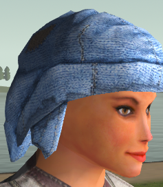Blue peasant wool cap
