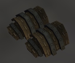 Ribboned shoulder pad