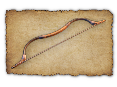 June 2020 Prodigious Longbow (Long bow) An old proverb is engraved into its shiny wood: "True Aim, Goblin's Bane"