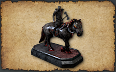 December 2024 Hell Horse Rider (statuette) Hell Horse Rider Statuette: A brave rider and his fiery steed.
