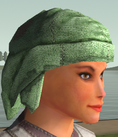 Green peasant wool cap