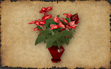 February 2025 Merry Flowers (pottery jar) Merry Flowers: A beautiful flowering plant in a crimson vase.