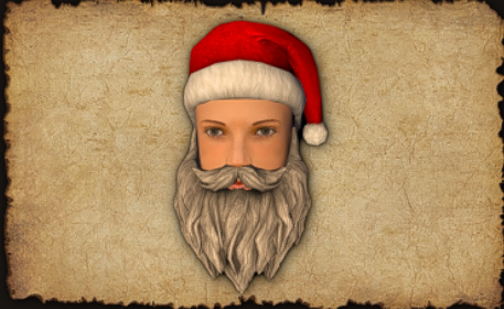 December 2023 Santa Beard (Paper mask) A luxurious Santa beard meticulously handcrafted from the finest sheep's wool, providing a cozy feel and gentle warmth to your face.