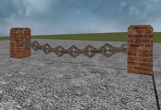 Pottery chain fence