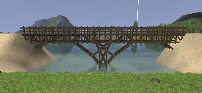 Wood bridge