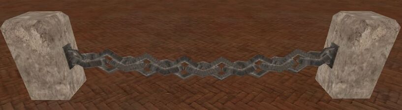 Rendered chain fence