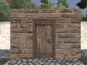sandstone door