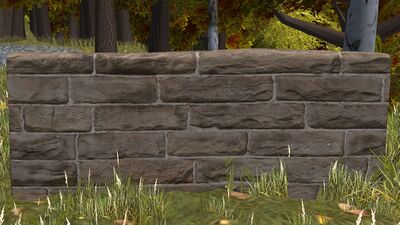 Sandstone fence