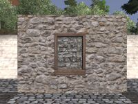 A Rounded stone window