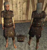 A Studded leather jacket