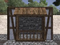 A Timber framed balcony