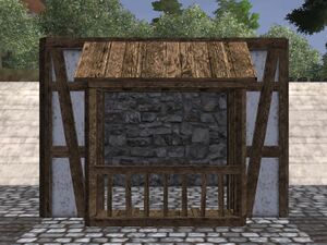 Timber framed balcony