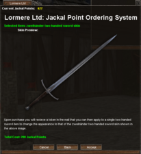 Zweihander skin for two handed sword