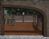A Rendered arch right