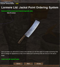 Masterwork Butchering Knife Skin