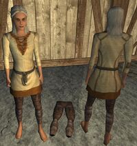 A Studded leather pants