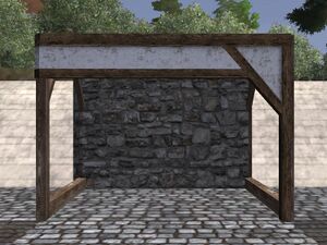 Timber framed arch left/right