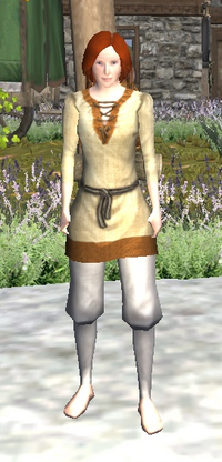 A Plain white cloth pants