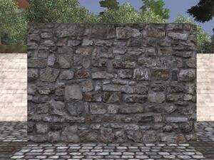 Plain stone wall