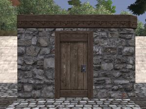Stone door