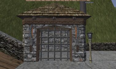 Stone portcullis