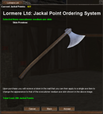 Executioner skin for medium axe