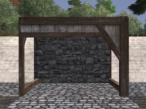 Wooden arch left/right
