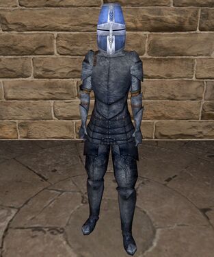 Adamantine plate armour with great helm