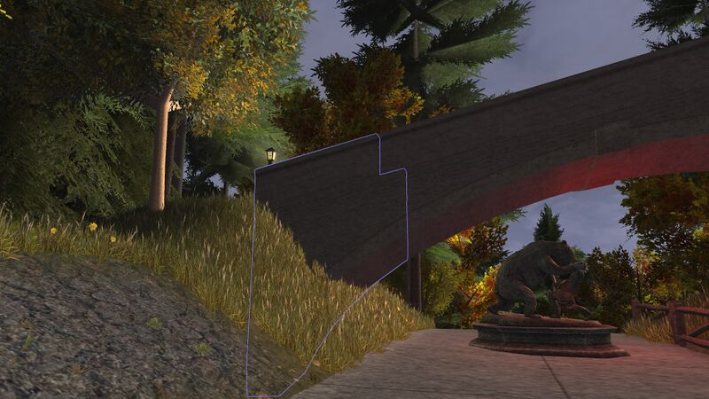 Highlighted Section = Brick Bridge Abutment