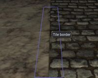 A highlighted tile border