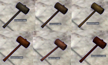 Mallets made from the trees of Jackal