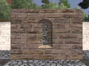 Sandstone narrow window
