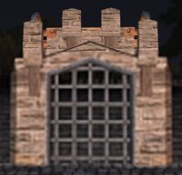 A Sandstone portcullis (fence)