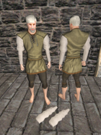 A White cloth sleeve