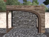 A Sandstone arch left