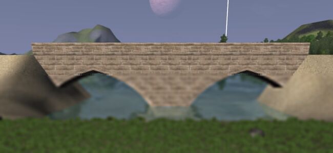 Sandstone brick bridge