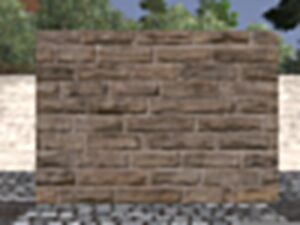 Sandstone house wall