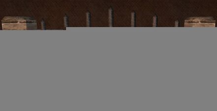 Sandstone iron fence