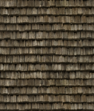 Wood shingle roof