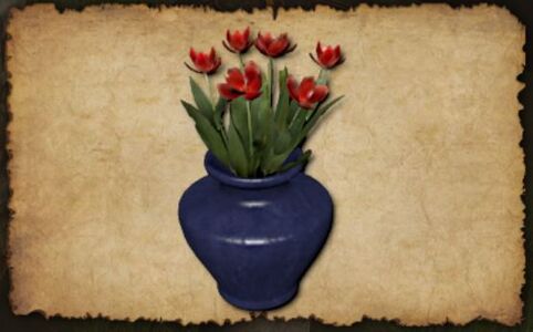 March 2022 Decorative Flowers (Pottery jar) Some lovely, fragrant flowers brighten up the room.