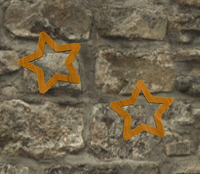 A Wooden star