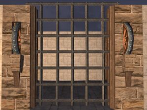 Sandstone portcullis